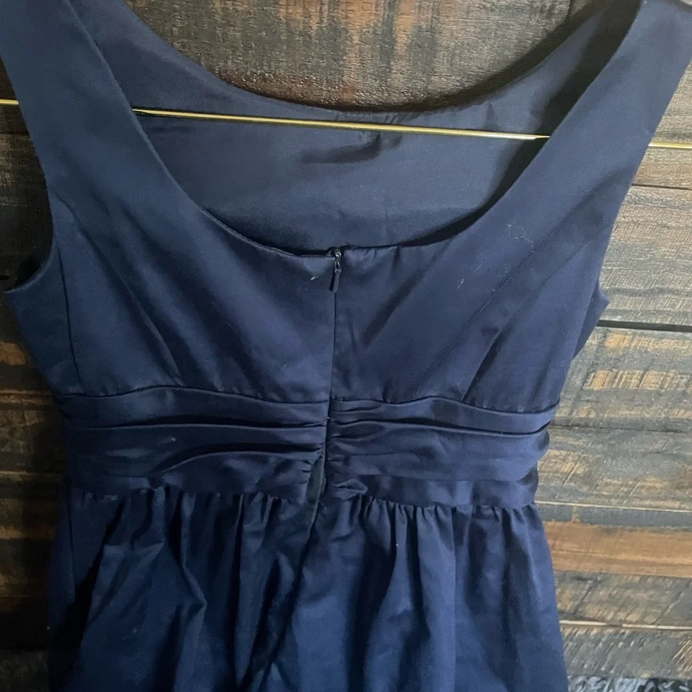 Girls Davids Bridal Marine Blue Flower Girl Dress/Wedding Formal- size 10 - Picture 4 of 6
